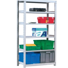 Top quality popular rivet boltless shelving/Iron metal storage slotted angle/Slotted angle multi-tier shelving